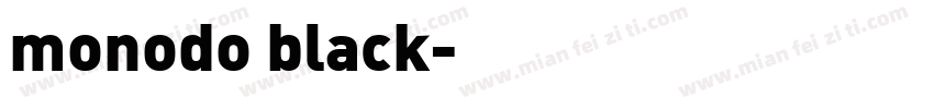 monodo black字体转换